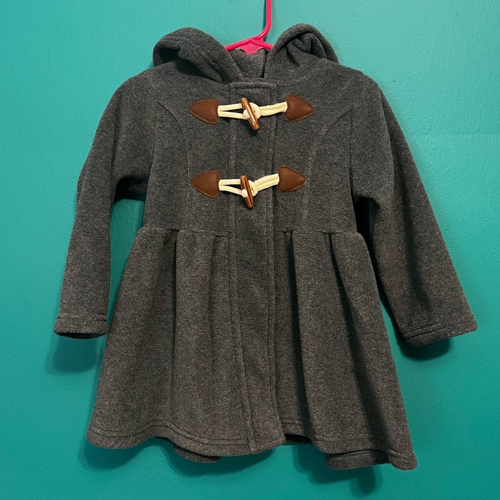Good lad toddler gray fleece peacoat